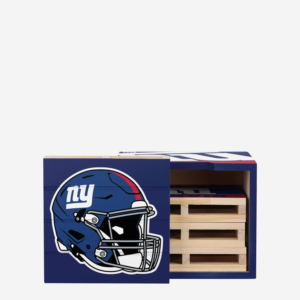 New York Giants 4 Pack Pallet Coaster Set FOCO - FOCO.com