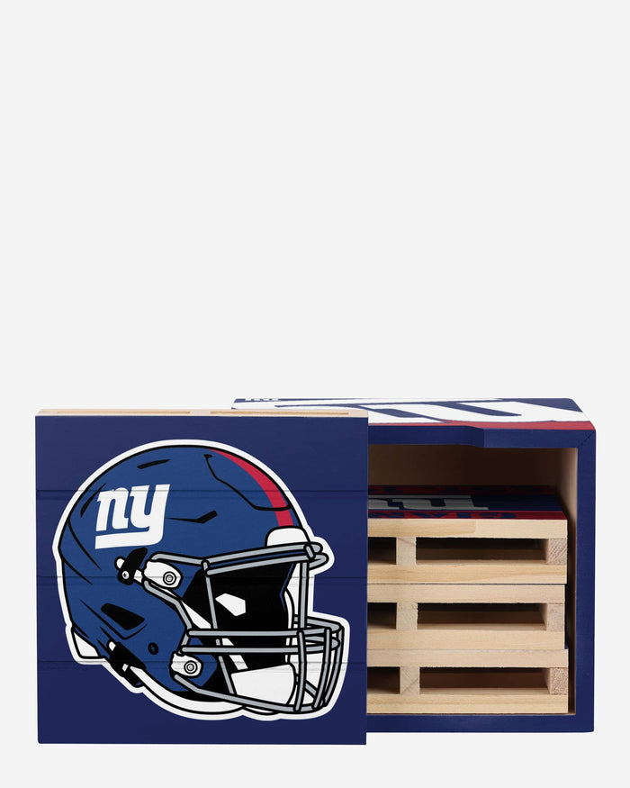 New York Giants 4 Pack Pallet Coaster Set FOCO - FOCO.com