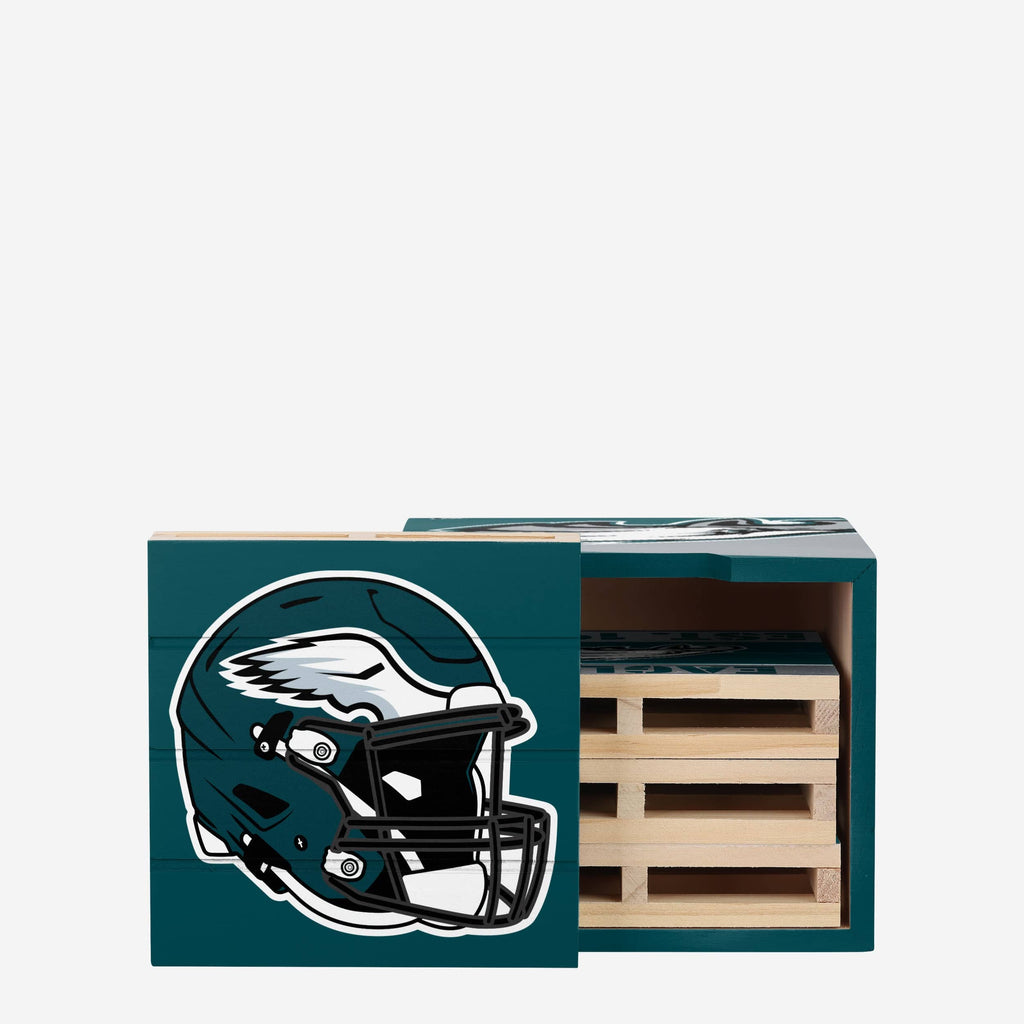 Philadelphia Eagles 4 Pack Pallet Coaster Set FOCO - FOCO.com