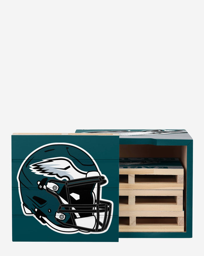 Philadelphia Eagles 4 Pack Pallet Coaster Set FOCO - FOCO.com