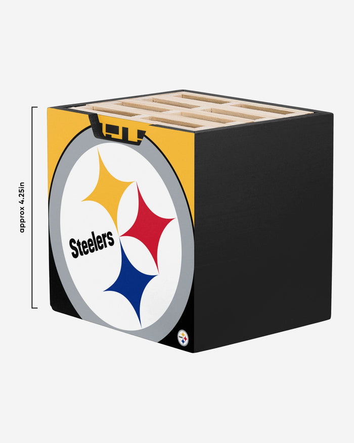 Pittsburgh Steelers 4 Pack Pallet Coaster Set FOCO - FOCO.com