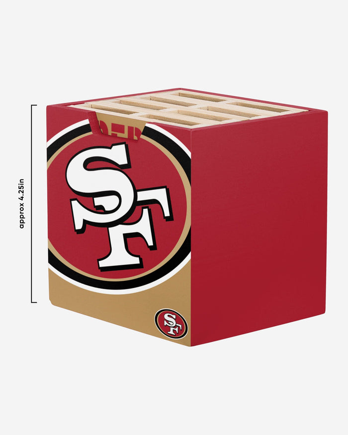 San Francisco 49ers 4 Pack Pallet Coaster Set FOCO - FOCO.com