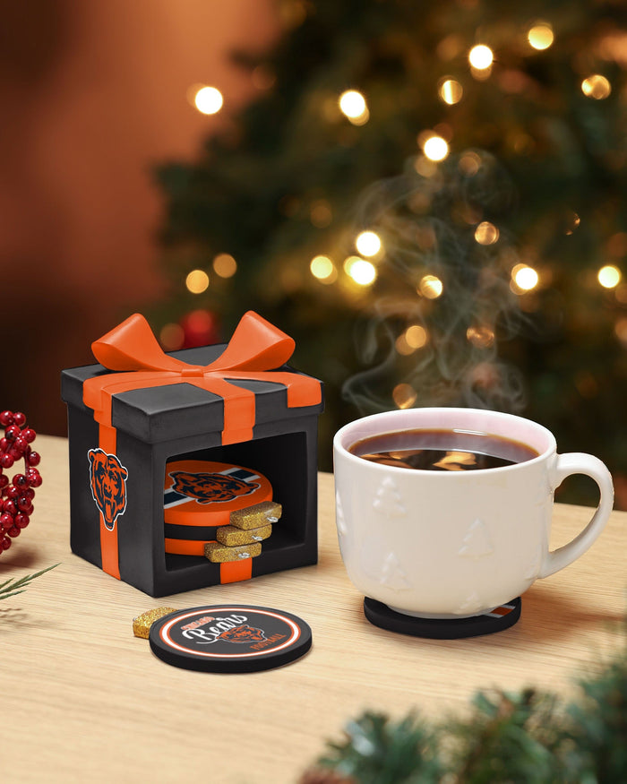 Chicago Bears Holiday 5 Pack Coaster Set FOCO - FOCO.com