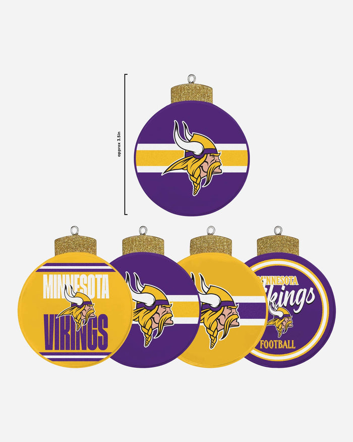 Minnesota Vikings Holiday 5 Pack Coaster Set FOCO - FOCO.com