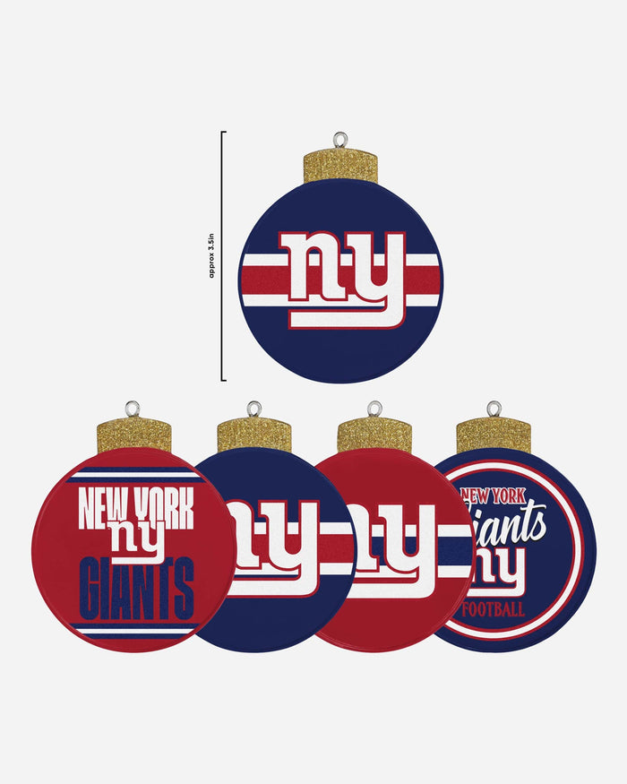 New York Giants Holiday 5 Pack Coaster Set FOCO - FOCO.com