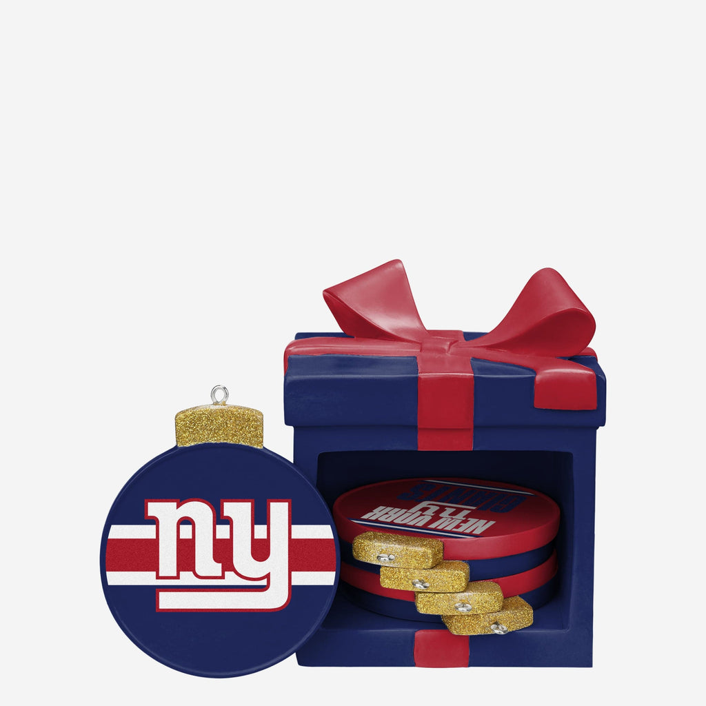 New York Giants Holiday 5 Pack Coaster Set FOCO - FOCO.com