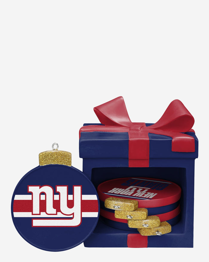 New York Giants Holiday 5 Pack Coaster Set FOCO - FOCO.com