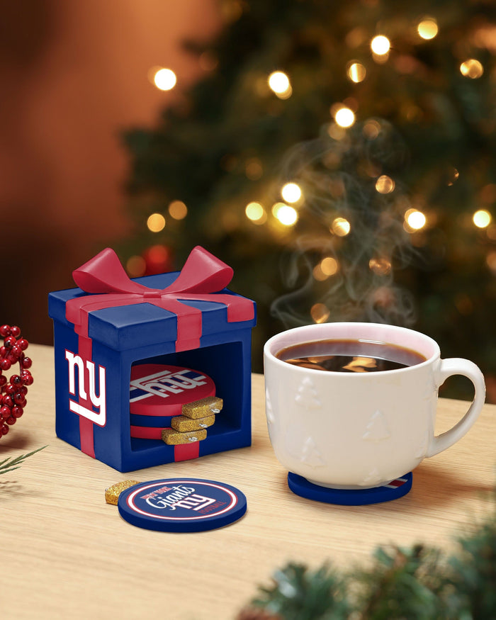 New York Giants Holiday 5 Pack Coaster Set FOCO - FOCO.com