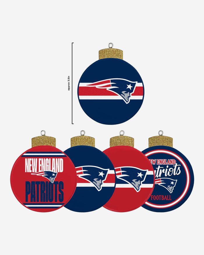 New England Patriots Holiday 5 Pack Coaster Set FOCO - FOCO.com