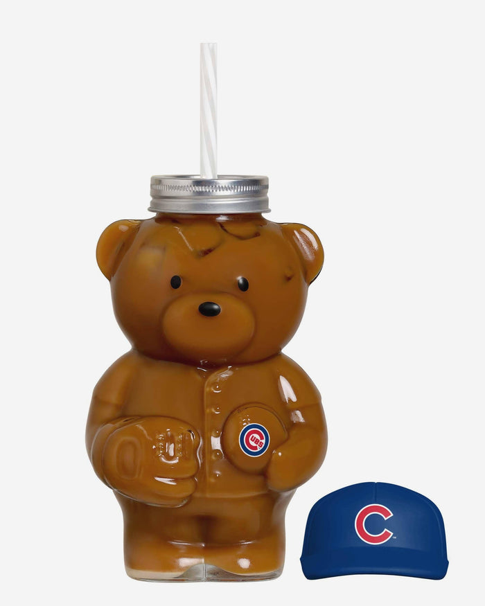 Chicago Cubs Glass Bear Tumbler FOCO - FOCO.com