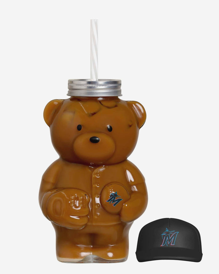 Miami Marlins Glass Bear Tumbler FOCO - FOCO.com