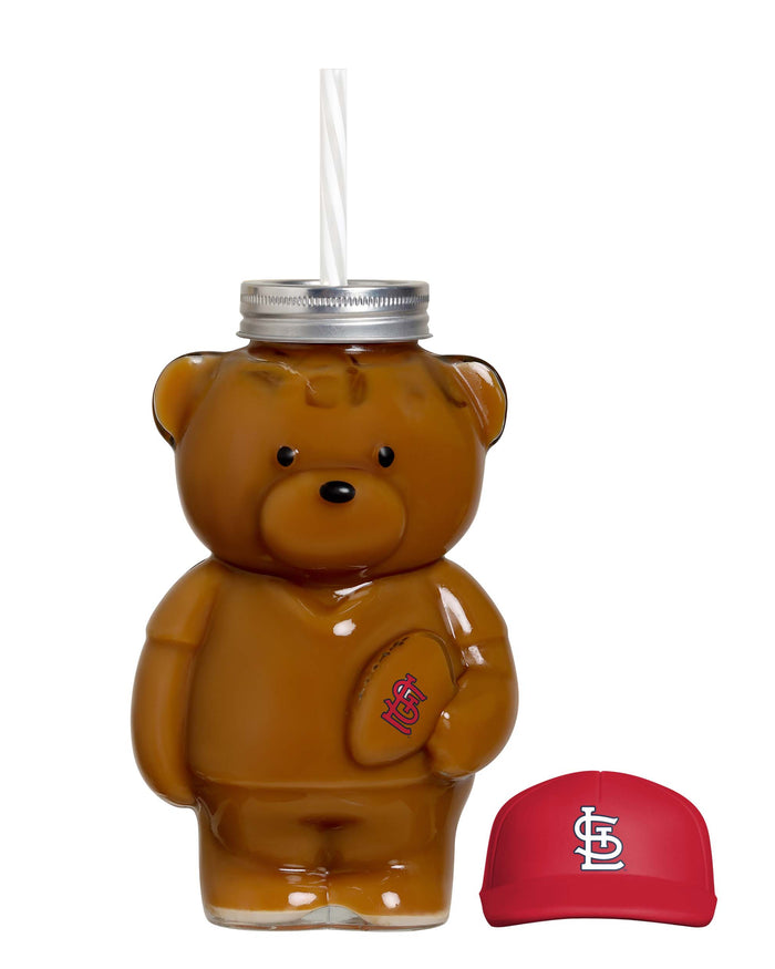 St Louis Cardinals Glass Bear Tumbler