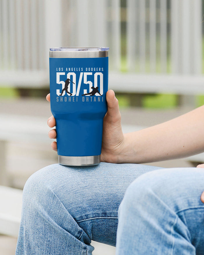 Shohei Ohtani Los Angeles Dodgers 50 Home Runs & 50 Stolen Bases Blue 30 oz Player Tumbler FOCO - FOCO.com