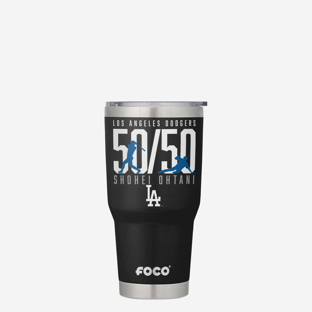 Shohei Ohtani Los Angeles Dodgers 50 Home Runs & 50 Stolen Bases Black 30 oz Player Tumbler FOCO - FOCO.com