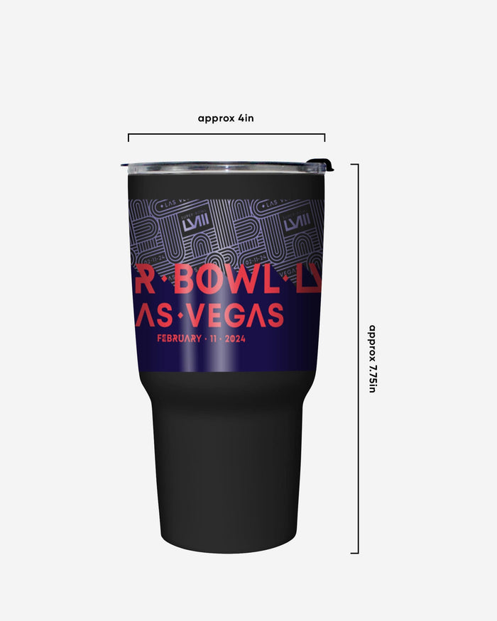 Super Bowl LVIII Black 27 oz Stainless Steel Tumbler FOCO - FOCO.com