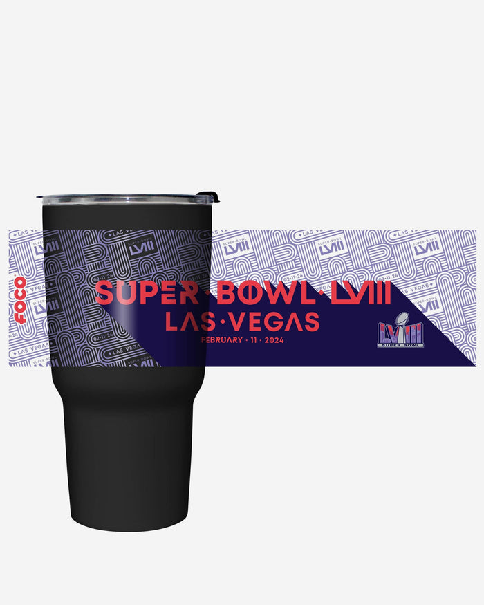 Super Bowl LVIII Black 27 oz Stainless Steel Tumbler FOCO - FOCO.com