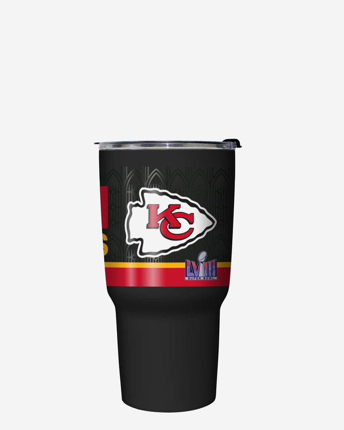 Kansas City Chiefs Super Bowl LVIII Champions Black 27 oz Stainless Steel Tumbler FOCO - FOCO.com