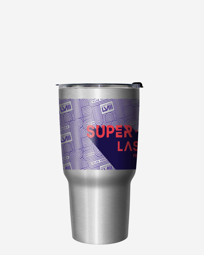 Super Bowl LVIII Silver 27 oz Stainless Steel Tumbler FOCO - FOCO.com