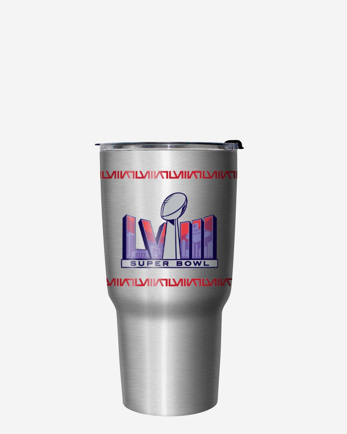 Kansas City Chiefs Super Bowl LVIII Champions Silver Diamond 27 oz Stainless Steel Tumbler FOCO - FOCO.com