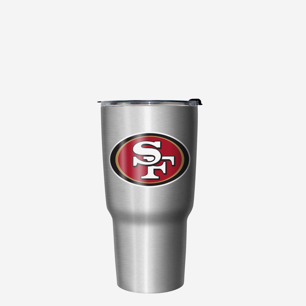 San Francisco 49ers Super Bowl LVIII Silver 27 oz Stainless Steel Tumbler FOCO - FOCO.com