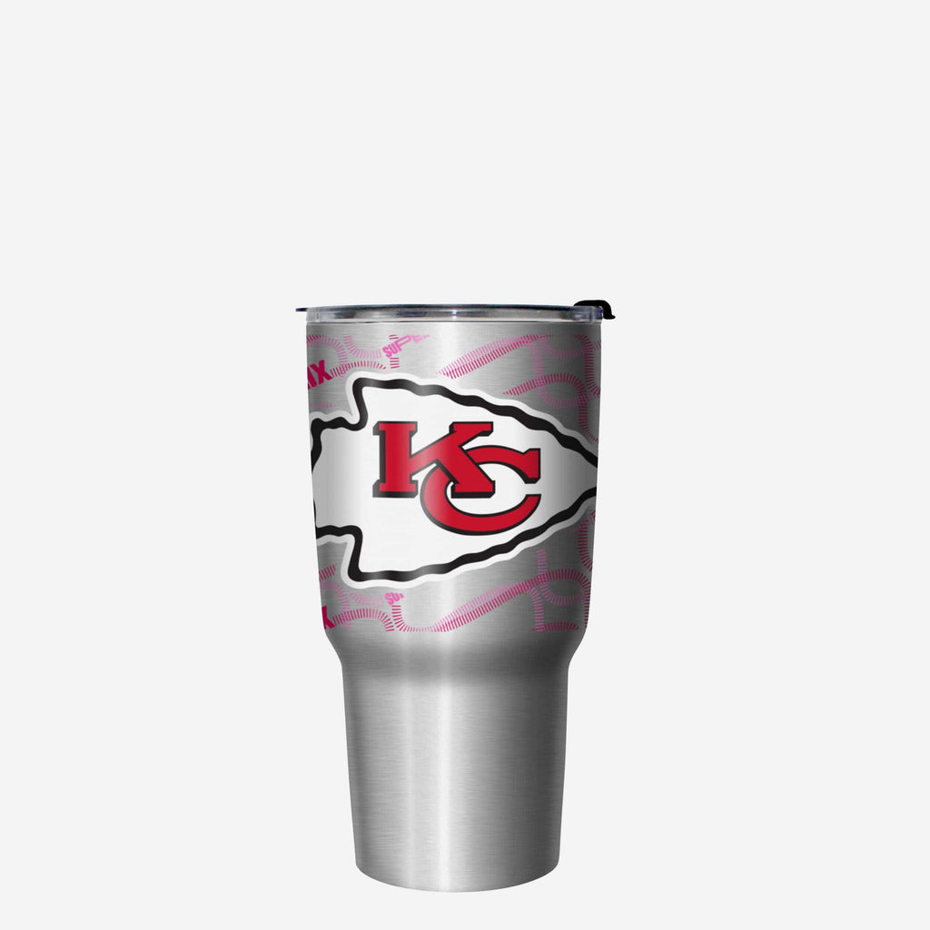 Kansas City Chiefs Super Bowl LIX Bound Silver 27 oz Stainless Steel Tumbler FOCO - FOCO.com