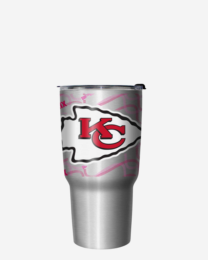 Kansas City Chiefs Super Bowl LIX Bound Silver 27 oz Stainless Steel Tumbler FOCO - FOCO.com