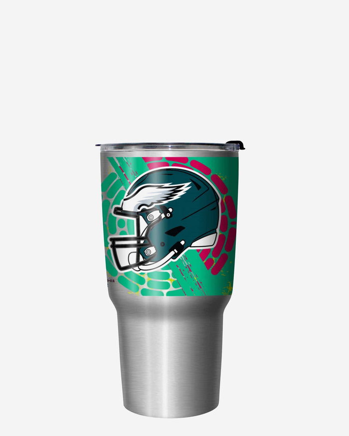 Kansas City Chiefs vs Philadelphia Eagles Super Bowl LIX Silver 27 oz Stainless Steel Tumbler FOCO - FOCO.com