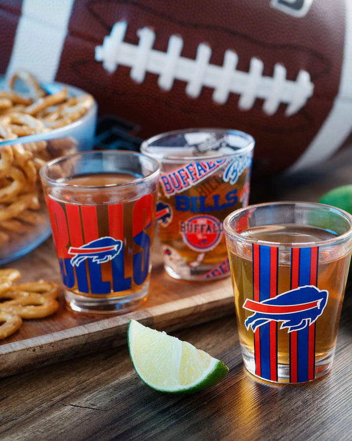 Buffalo Bills 3 Pack Shot Glass FOCO - FOCO.com