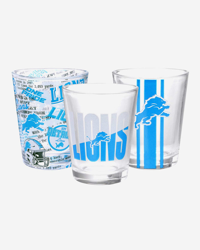 Detroit Lions 3 Pack Shot Glass FOCO - FOCO.com