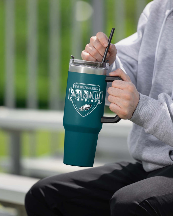 Philadelphia Eagles Super Bowl LIX Champions 40 oz Team Color XL Tumbler FOCO - FOCO.com