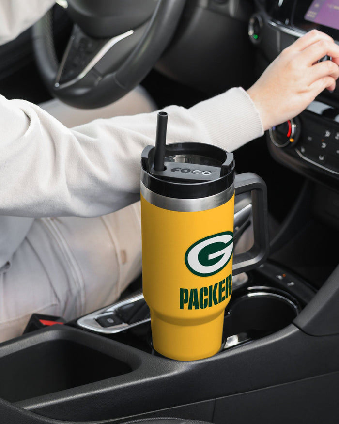 Green Bay Packers Yellow 40 oz XL Tumbler FOCO - FOCO.com