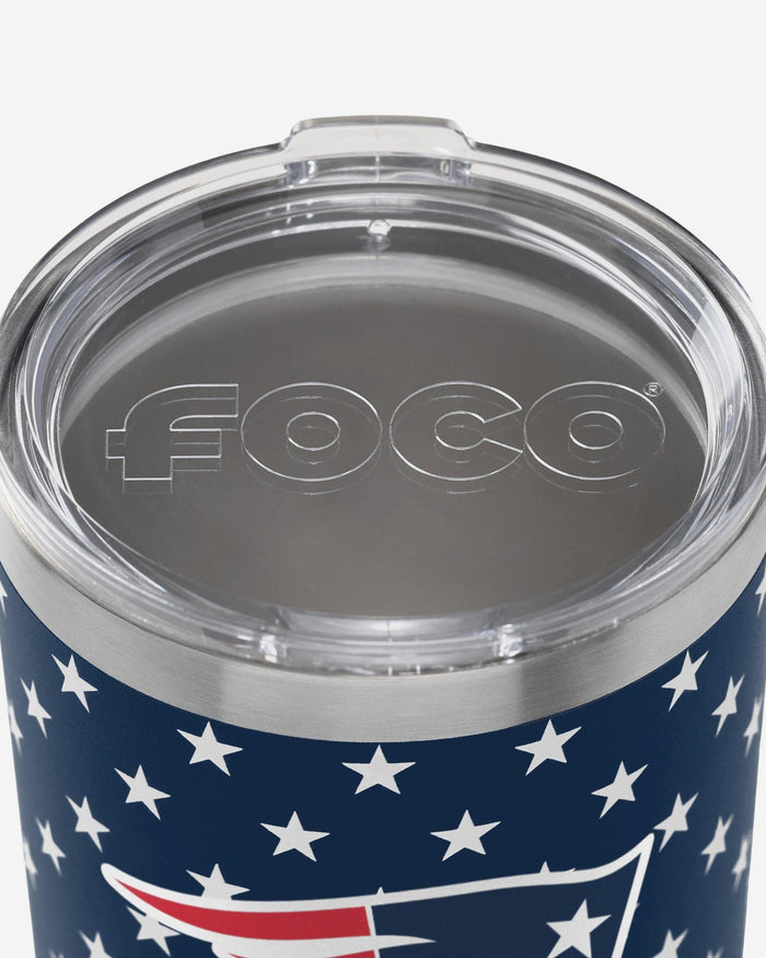 New England Patriots Americana Team Logo 30 oz Tumbler FOCO - FOCO.com