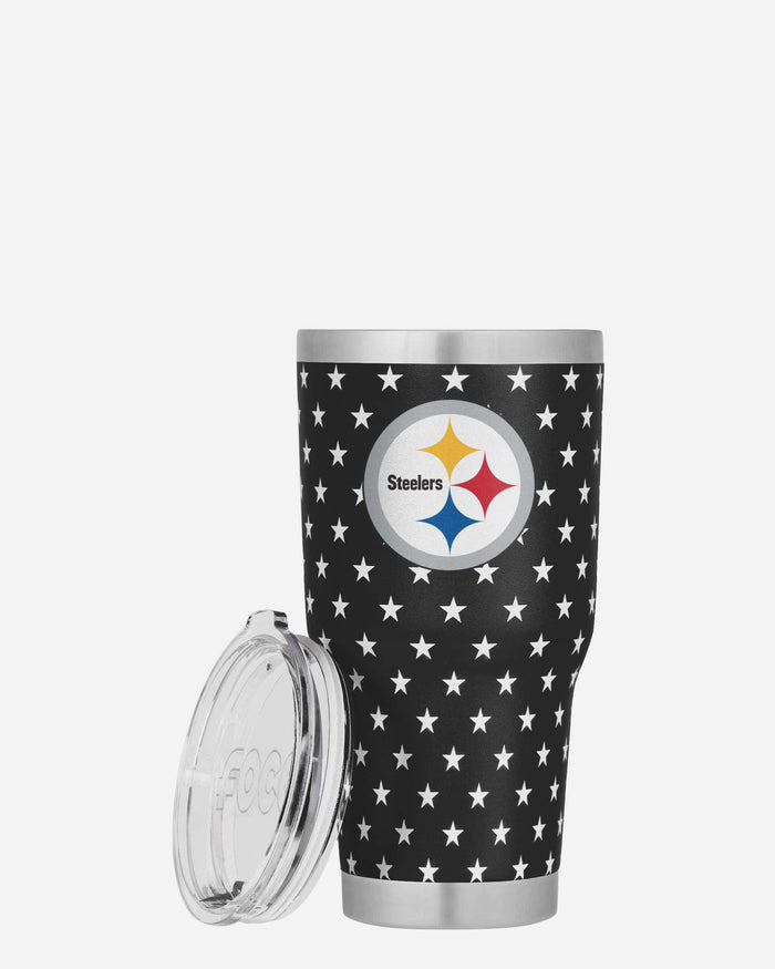 Pittsburgh Steelers Americana Team Logo 30 oz Tumbler FOCO - FOCO.com