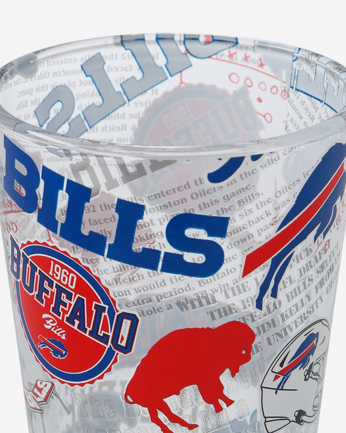 Buffalo Bills Historic Print Pint Glass FOCO - FOCO.com