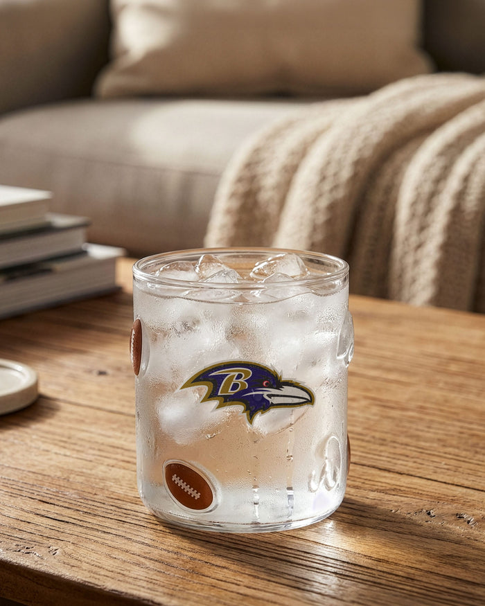 Baltimore Ravens Team Logo 17 oz Glass Cup