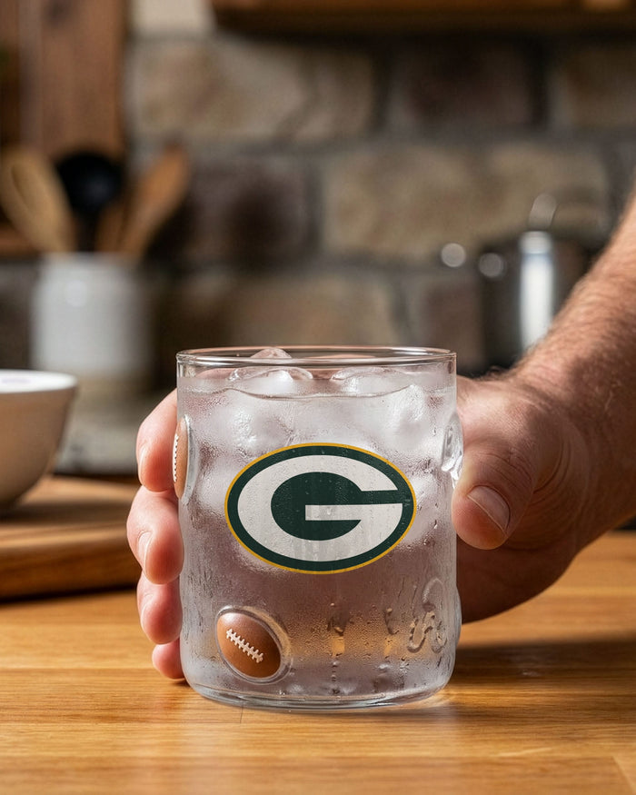 Green Bay Packers Team Logo 17 oz Glass Cup FOCO - FOCO.com