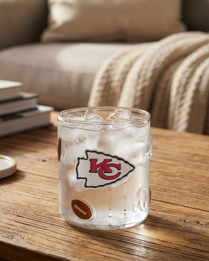 Kansas City Chiefs Team Logo 17 oz Glass Cup FOCO - FOCO.com