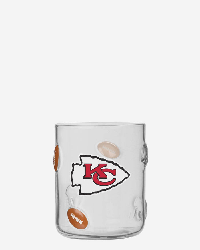 Kansas City Chiefs Team Logo 17 oz Glass Cup FOCO - FOCO.com