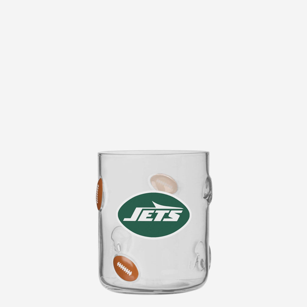 New York Jets 17 oz Glass Cup FOCO - FOCO.com
