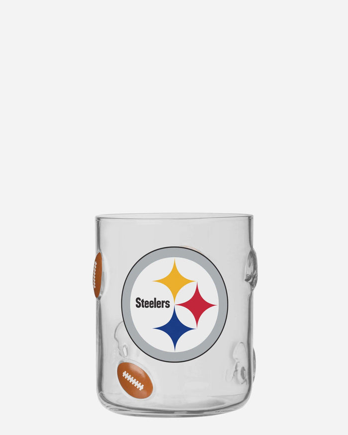 Pittsburgh Steelers Team Logo 17 oz Glass Cup FOCO - FOCO.com