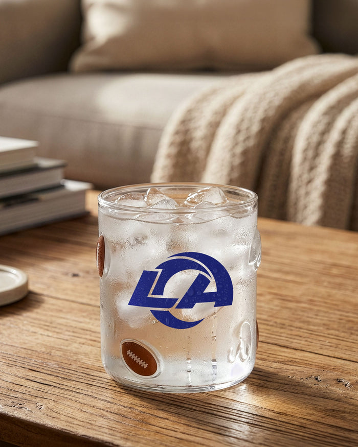 Los Angeles Rams Team Logo 17 oz Glass Cup