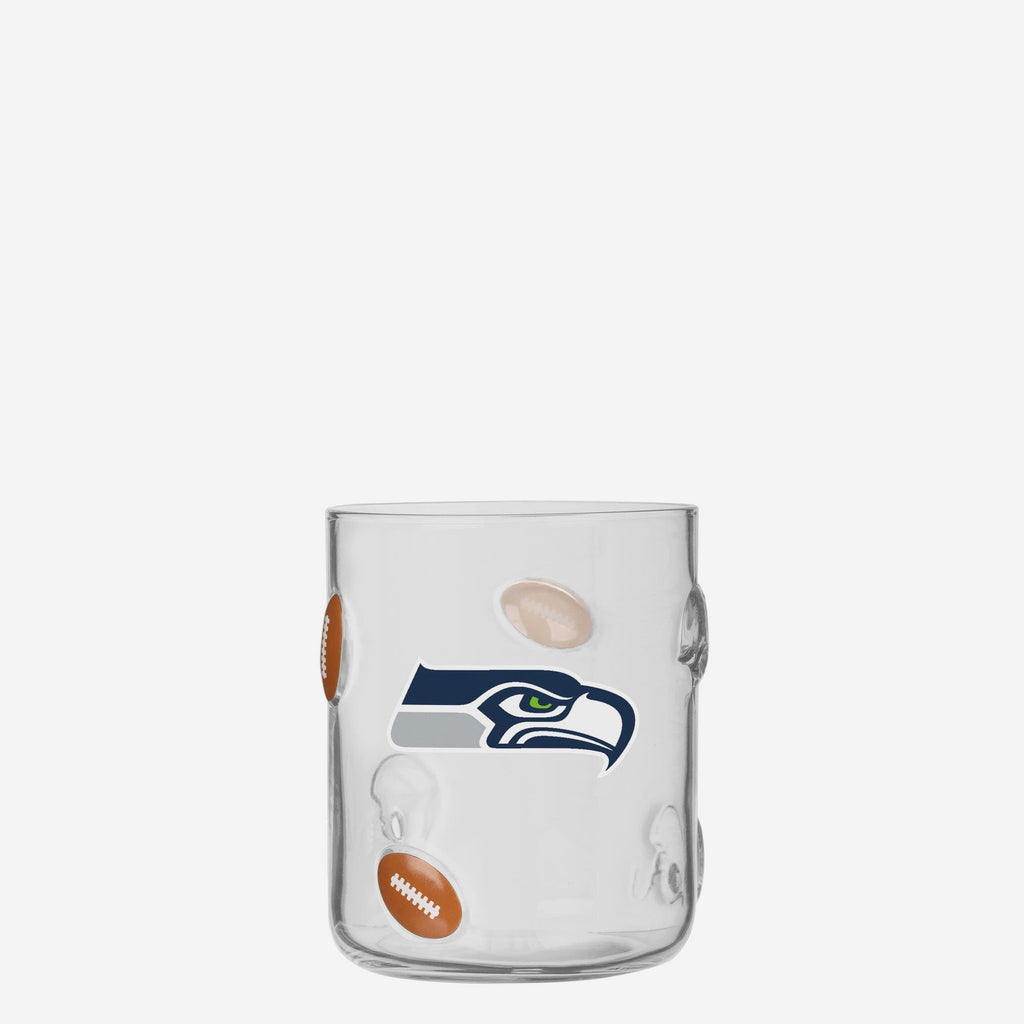 Seattle Seahawks Team Logo 17 oz Glass Cup FOCO - FOCO.com