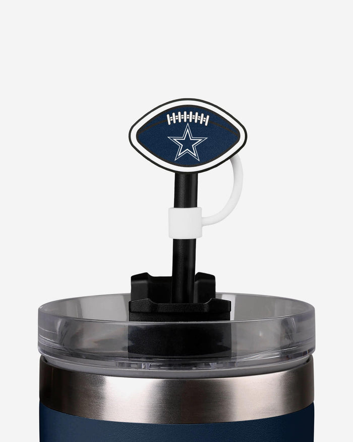 Dallas Cowboys 3 Pack Primary Logo Straw Toppers FOCO - FOCO.com