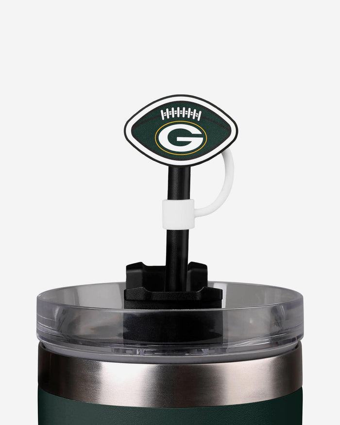 Green Bay Packers 3 Pack Primary Logo Straw Toppers FOCO - FOCO.com