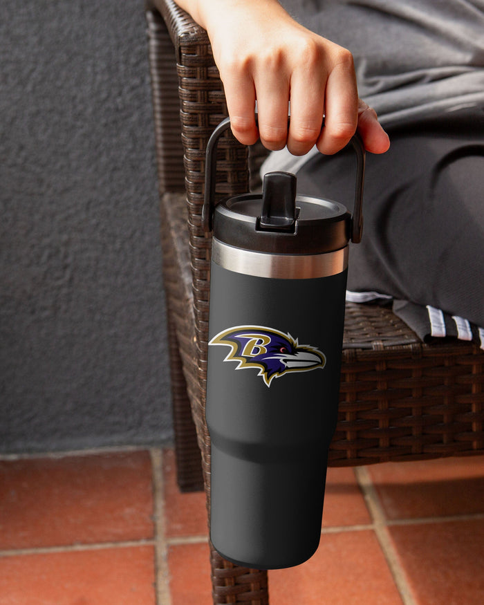 Baltimore Ravens 30 oz Straw Tumbler FOCO - FOCO.com