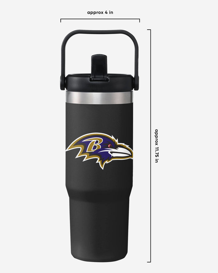 Baltimore Ravens 30 oz Straw Tumbler FOCO - FOCO.com