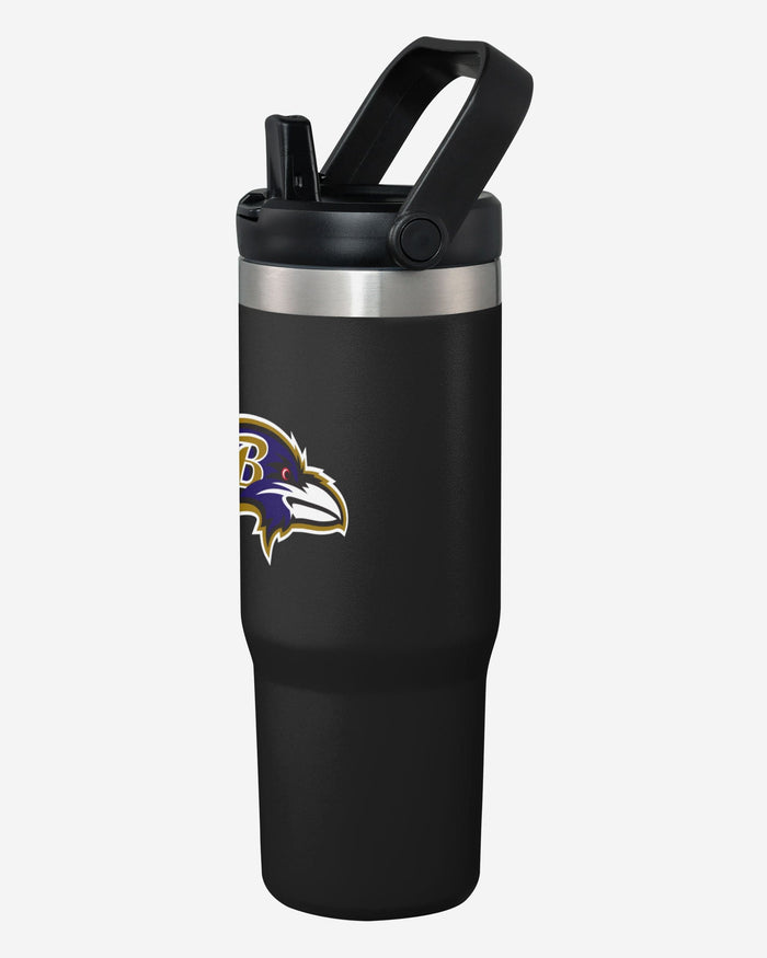 Baltimore Ravens 30 oz Straw Tumbler FOCO - FOCO.com