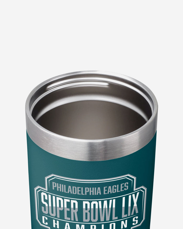 Philadelphia Eagles Super Bowl LIX Champions 30 oz Solid Tumbler With Straw FOCO - FOCO.com