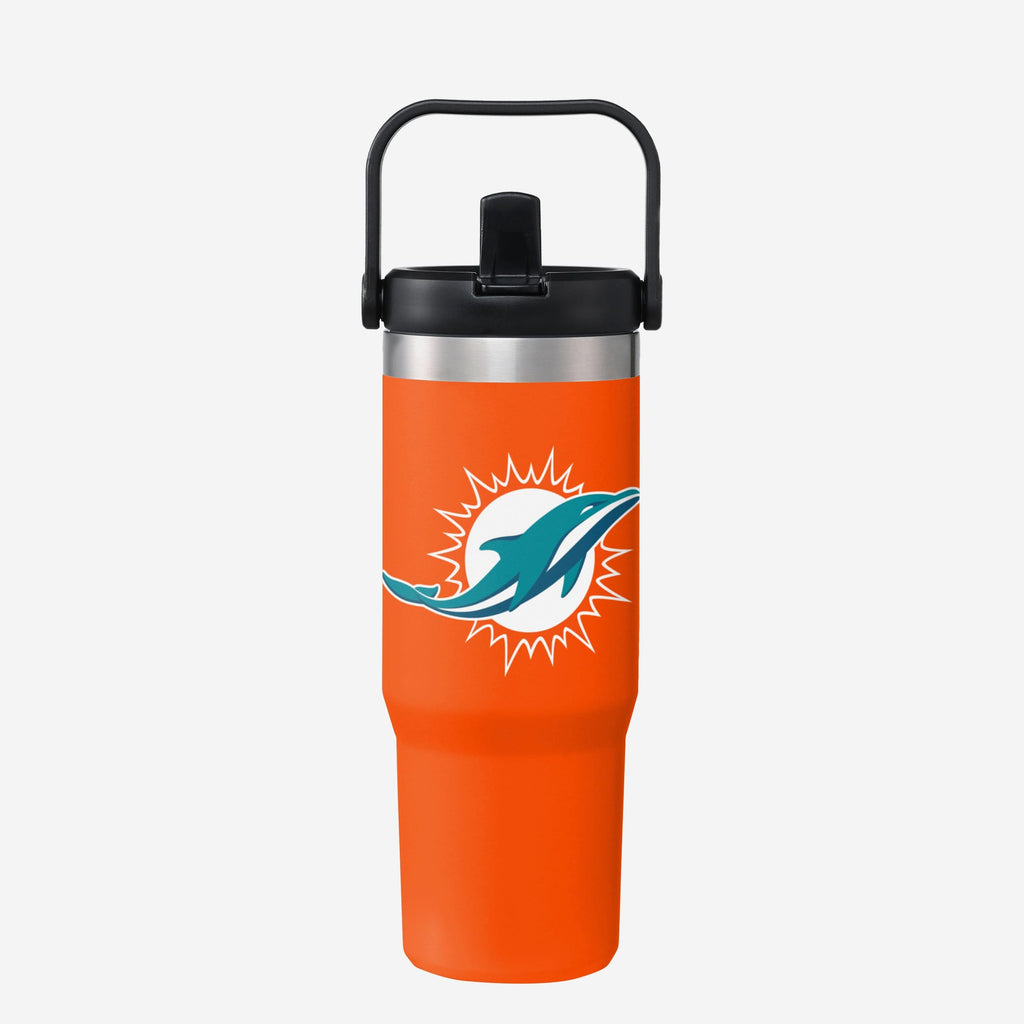 Miami Dolphins 30 oz Straw Tumbler FOCO - FOCO.com