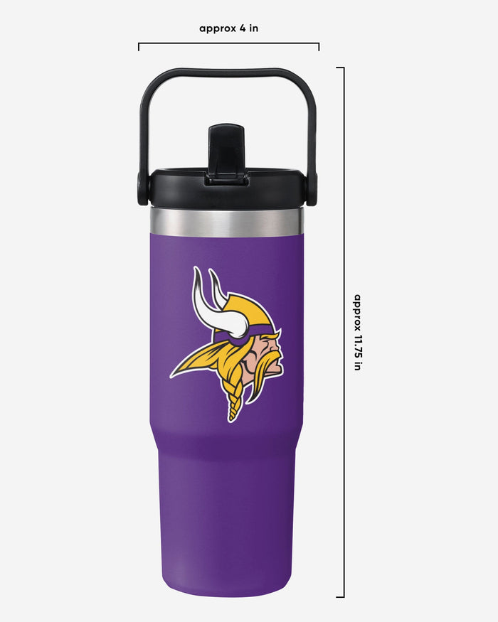 Minnesota Vikings 30 oz Straw Tumbler FOCO - FOCO.com